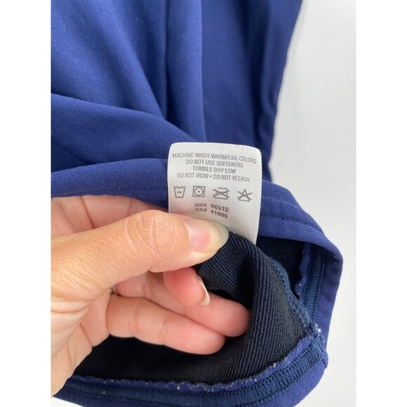 Under Armour Mens Small Long Sleeve Mock Neck Performance Shirt Blue Athletic - Picture 4 of 6